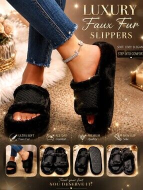 BLACK SLIPPERS / SHORT PLATFORM 🖤⚫ 💲💲💲💲